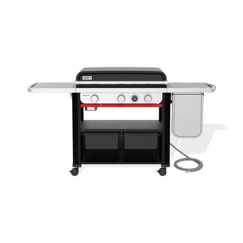 Load image into Gallery viewer, Weber Slate™ 30&quot; Rust-Resistant Griddle with extendable side table (Natural Gas)
