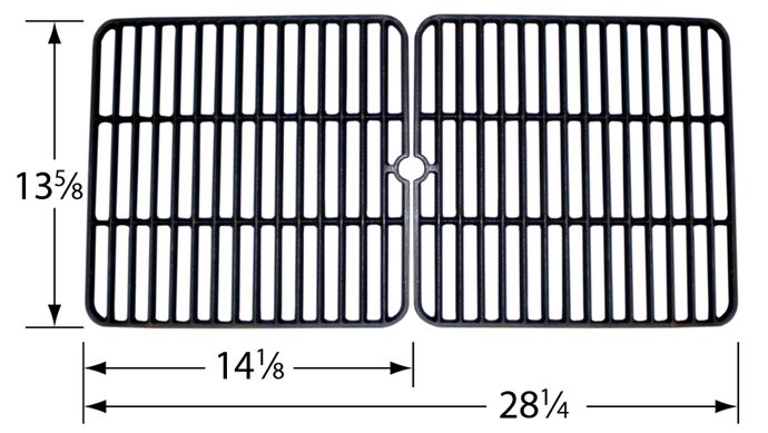 Char-Broil Porcelain Cast Iron Cooking Grate Set