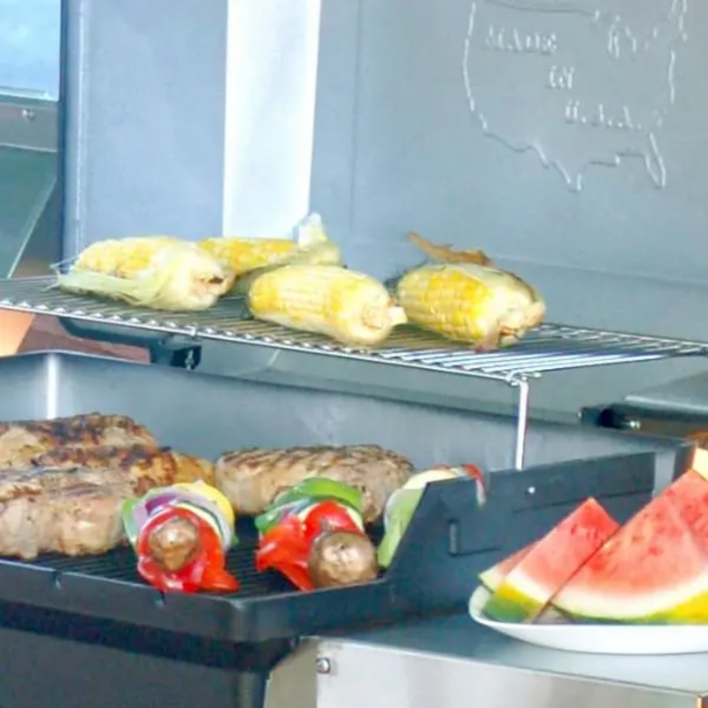 Load image into Gallery viewer, MHP TJK Propane Grill with SearMagic Grids a Stainless Steel Column &amp; a Wheeled Base with Locking Casters
