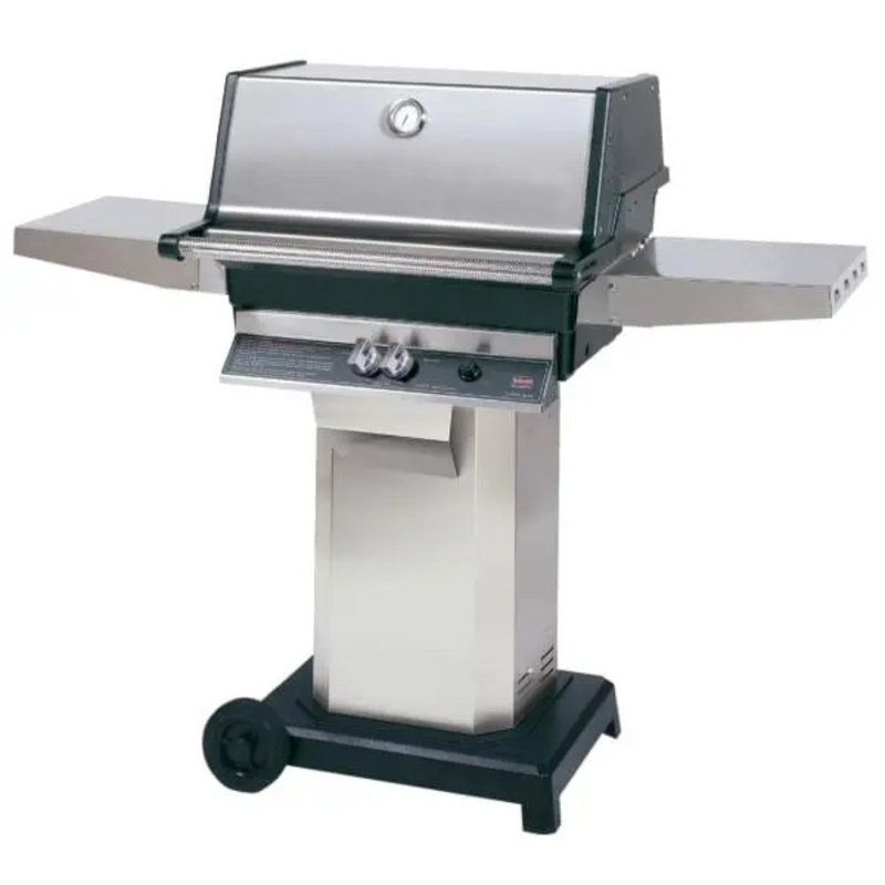 Load image into Gallery viewer, MHP TJK Propane Grill with Stainless Steel Grids, a Stainless Steel Column, 2 Wheels &amp; Feet
